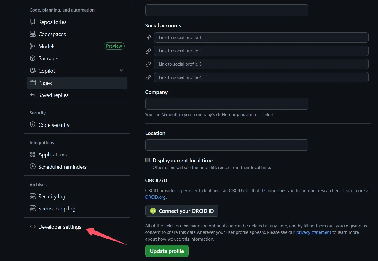 GitHub OAuth App