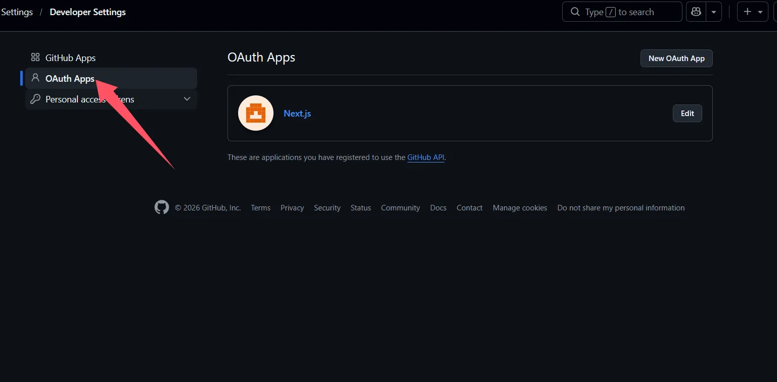 GitHub OAuth App